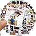 Anime-Detektiv-Aufkleber Conan, Cartoon-Ausdruck-Aufkleber, DIY-Handyschale, Wasserbecher, Notizbuch, PVC, wasserdicht, 50 Stück