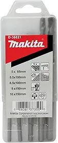 Jogo com 5 Brocas para Concreto 4 a 10mm D-36762 Makita