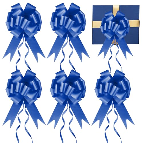 Prampe 30 Pièces Noeud Voiture Mariage Bleu Foncé, Nœuds Automatiques, Nœuds à Tirer en Ruban pour Mariage, Anniversaires, Fêtes