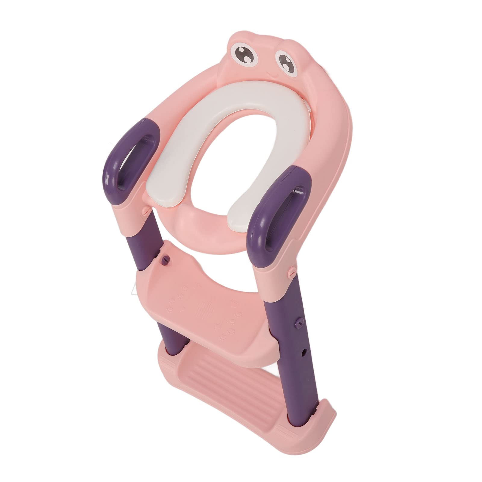 Składane Siedzisko do Nocnika dla Dzieci Zapobiega ślizganiu się Dzięki Stołkowi do łazienki dla Małych Dzieci Użyj Materiału PVC (PINK)