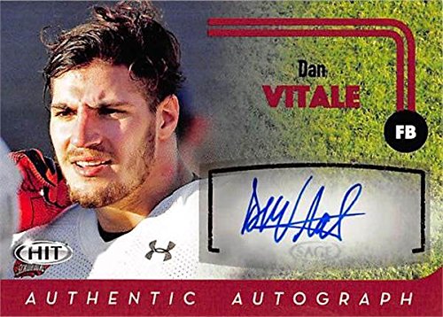 Autograph Warehouse 270074 Dan Vitale Autographed Football Card - Northwestern Wildcats 2016 Sage Hit - No. A65 Rookie