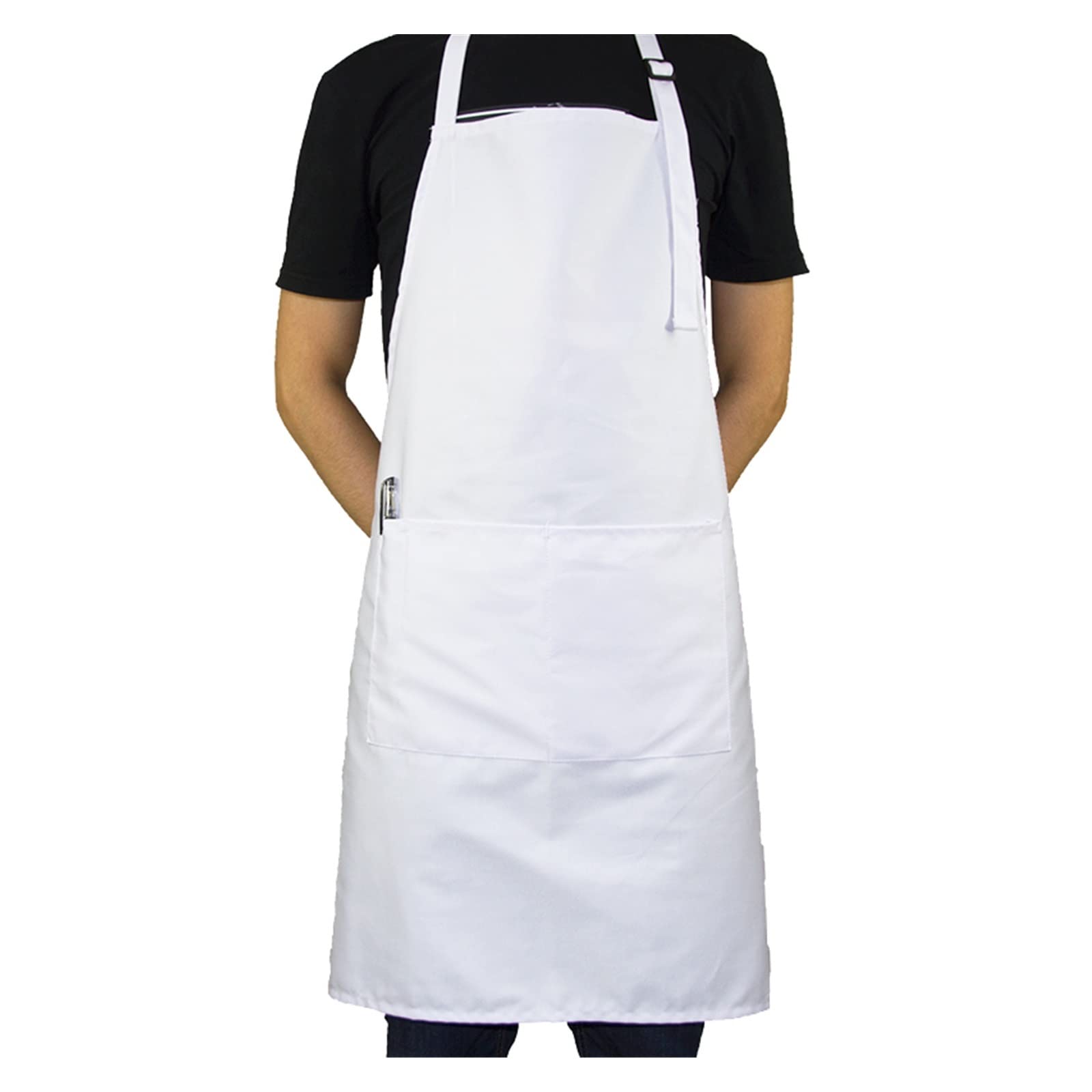 Lady Women White Cleanroom Chef Pattern Bawełniany fartuch kuchenny Custom Pinafore