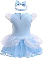 Vista 27 de Dressy Daisy Disfraz de princesa para bebé, disfraz de tutú de tul para cumpleaños, Halloween, traje con diadema Estilo I