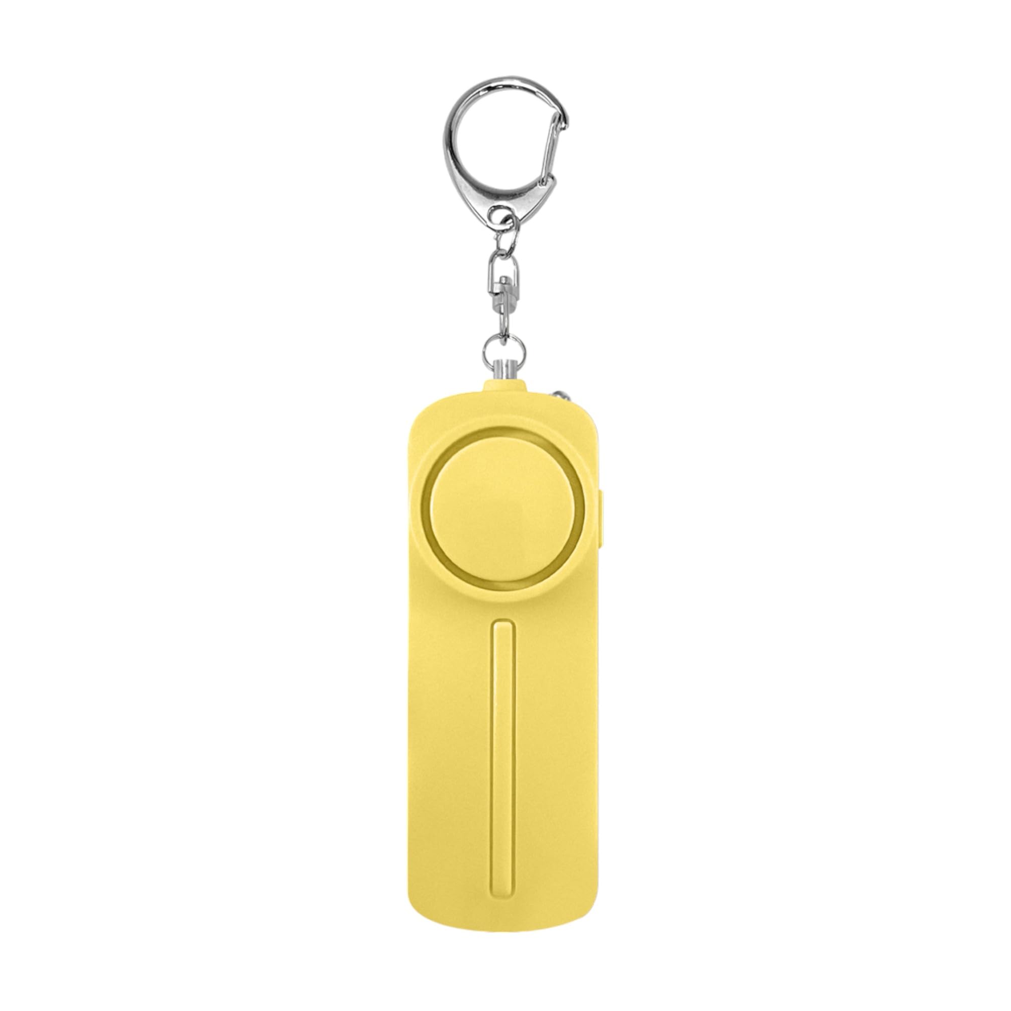 AllStyle By Patel Safesound Personal Alarm: Your 130dB Self-Defense Companion - Keychain Emergency LED Flashlight - Security and Protection for Women, Girls, Kids, and The Elderly (Yellow, 1)
