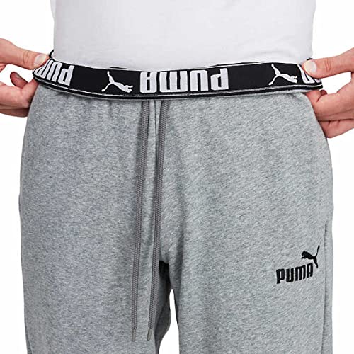 PUMA Men's Cover French Terry Jogger Pant (as1, Alpha, x_l, Regular, Regular, Grey)3