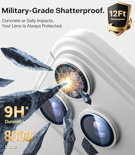 Image of TORRAS Aerospace-Grade Camera Lens Protector for iPhone 17 Pro & 17 Pro Max with 9H+ Glass - Premium Imported Invisible Metal Ring, Anti-Scratch & HD Clarity - Silver