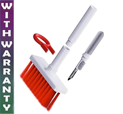 Genteel 5 in 1 Soft Brush Multi-Function Cleaning Tools Kit for Keyboard & Earphone Cleaning Gadget Cleaner Brush Set with Keycap Puller for Laptop Air pods Pro Camera Lens (Multicolor) (pack of 1)