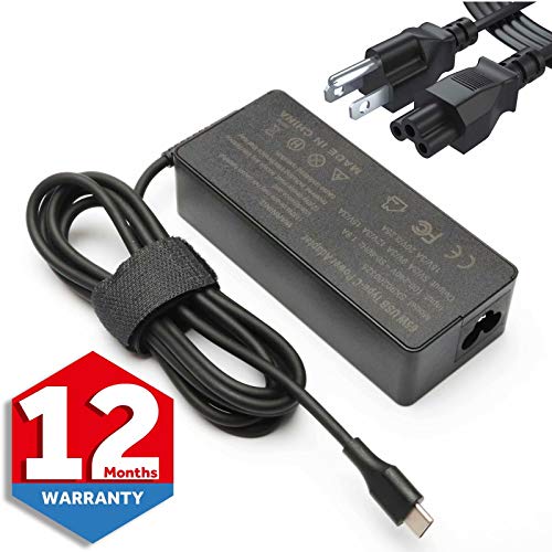 EMAKS USB C 10Ft AC Laptop Charger for Lenovo Chromebook 100e 300e 500e