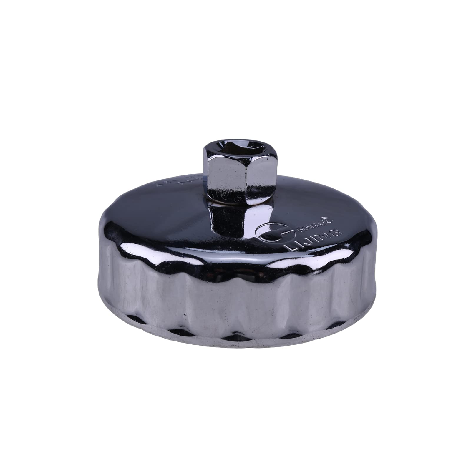 YQABLE 84mm 18 Flutes Oil Filter Cap Wrench Socket Removal Tool 906 Compatible for Auto Car