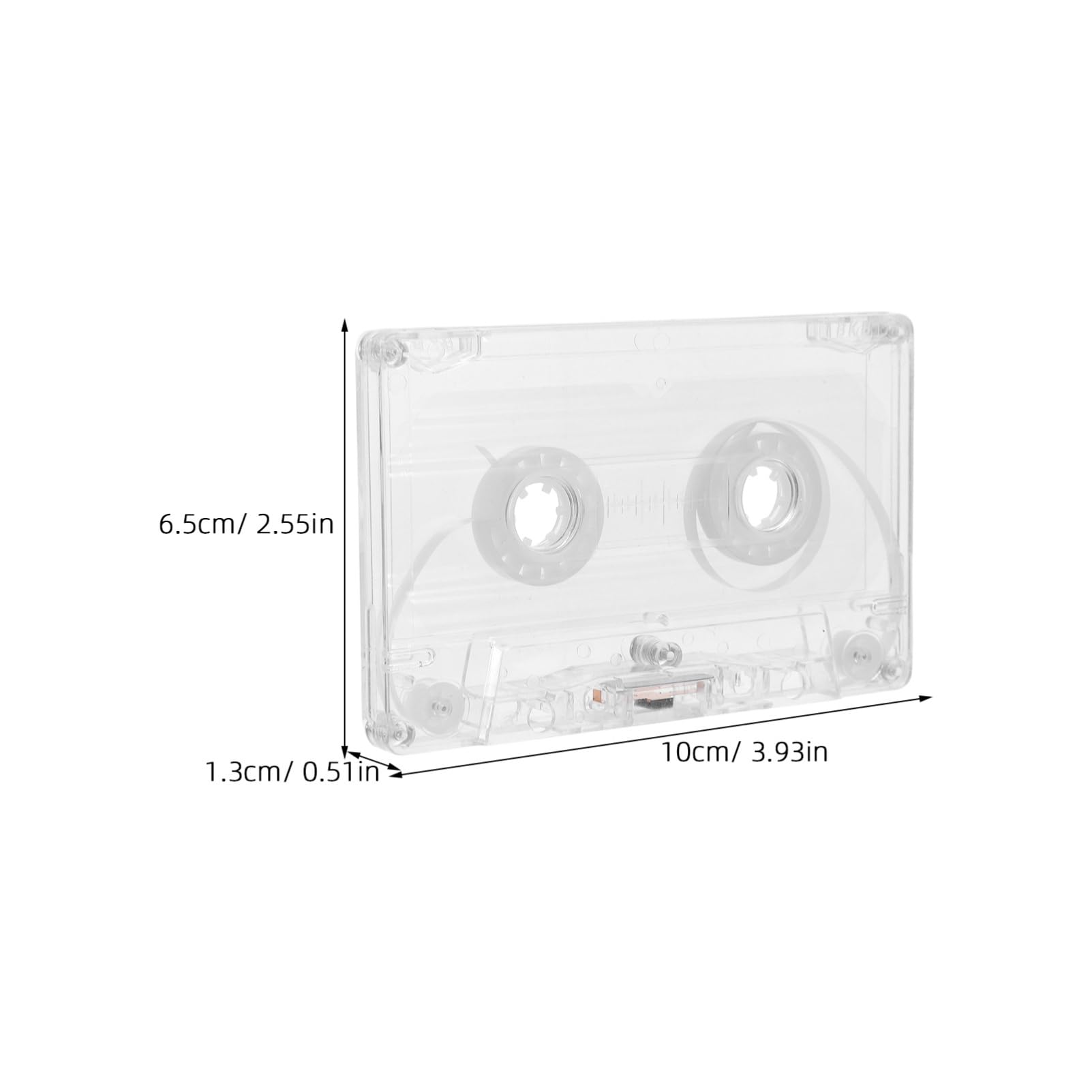 ARTIBETTER 4Pcs Clear Cassette Tape Storage Case Transparent Retro Design for Blank Audio Tapes for Music Lovers and Collectors Flexible Organization for Various