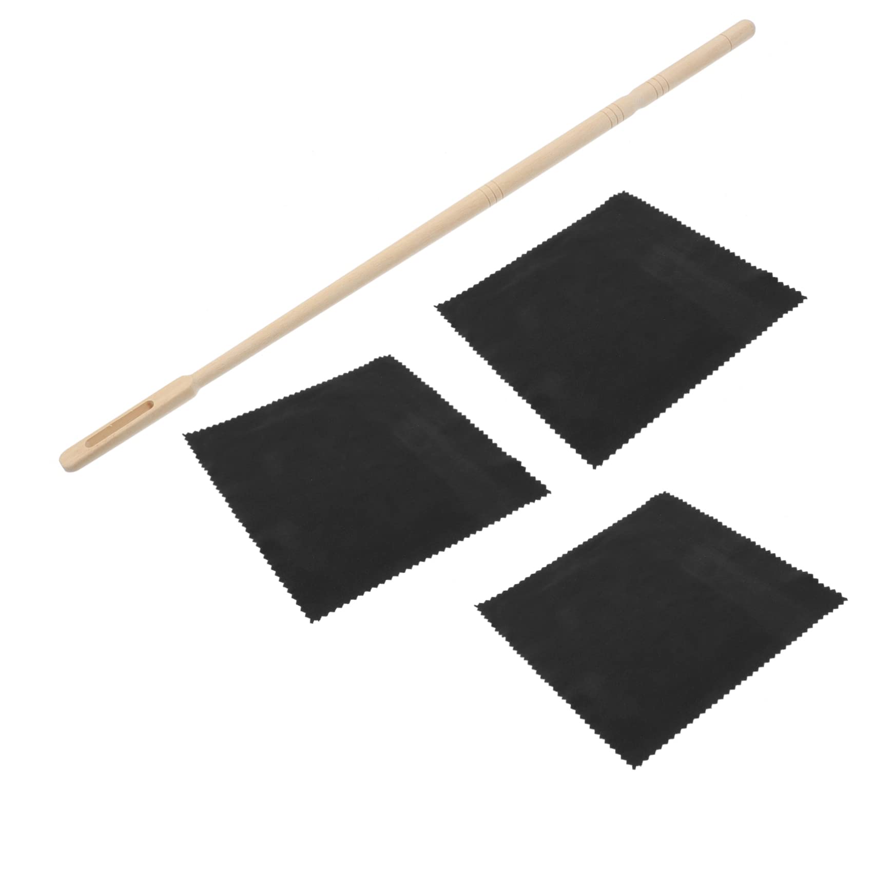 HEMOTON Flute Cleaning Supplies Recorder Instrument Cleaning Kit Flute Stick and Cleaning Cloth