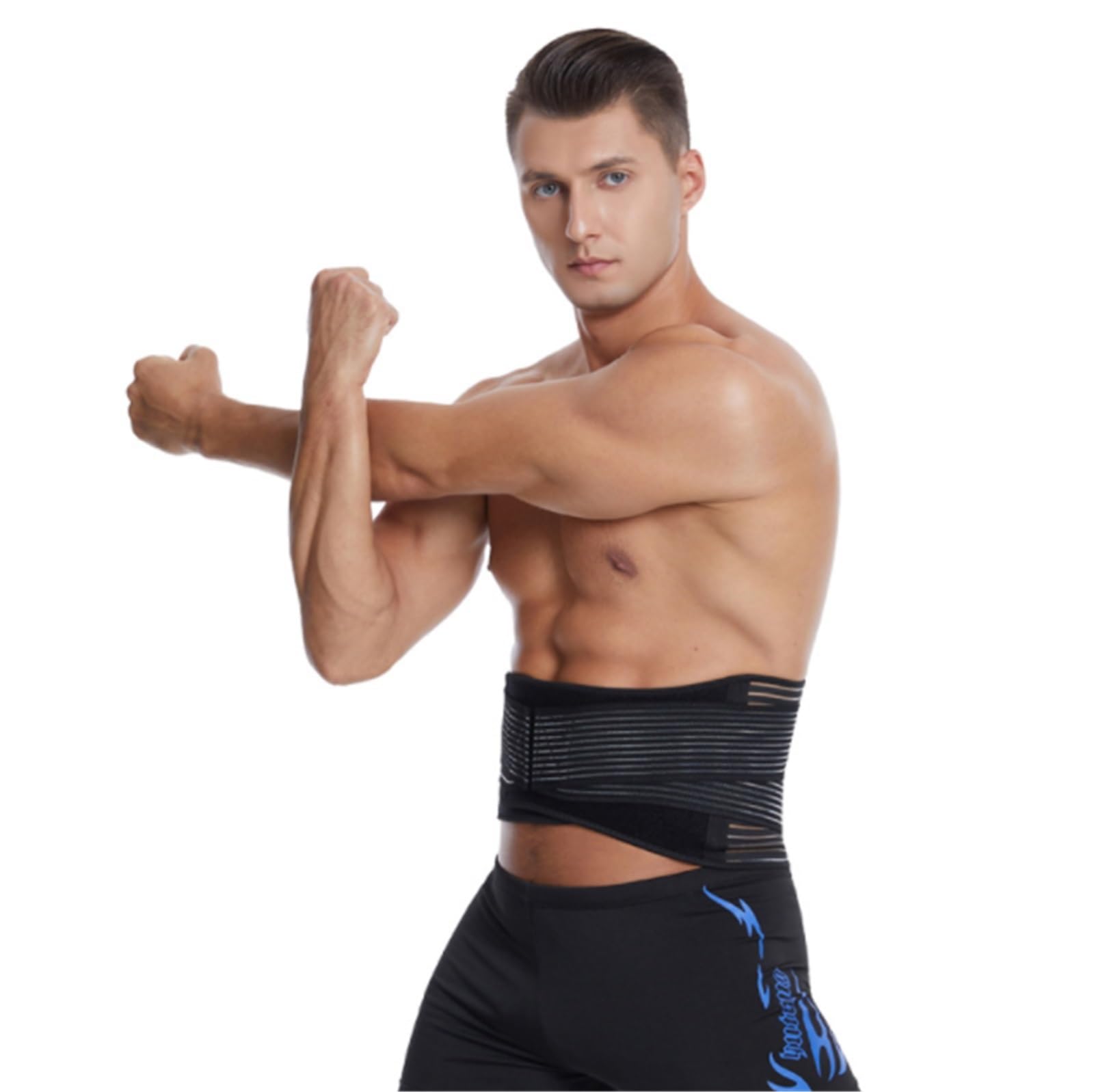 Faja Lumbar Cinturón De Compresión For Levantamiento De Pesas, Cinturón De Soporte Lumbar For Espalda, Fitness, For Hombres Y Mujeres Cinturón Apoyo Lumbar(Large)