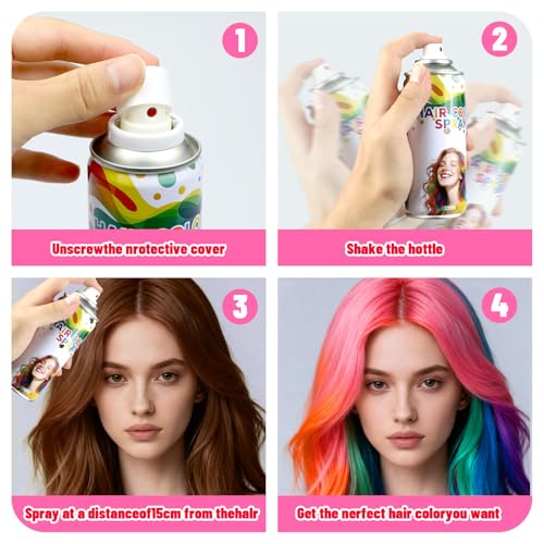 Spray Temporal para Cabello Color Púrpura 120ML miniatura 5