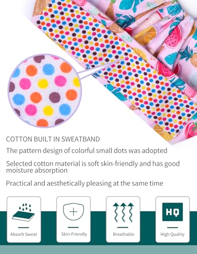 Image of Kousenpu Scrub Caps for Women, Adjustable Women's Surgical Cap with Buttons, Breathable Cute Design for Nurses and Doctors