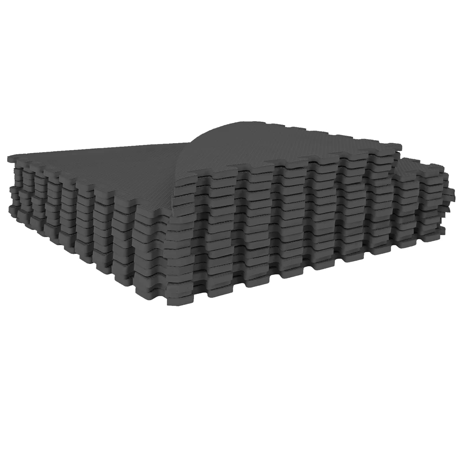 vidaXL Tapete para Piscina 16 uds. Ø 235 cm Redondo Espuma EVA Negro