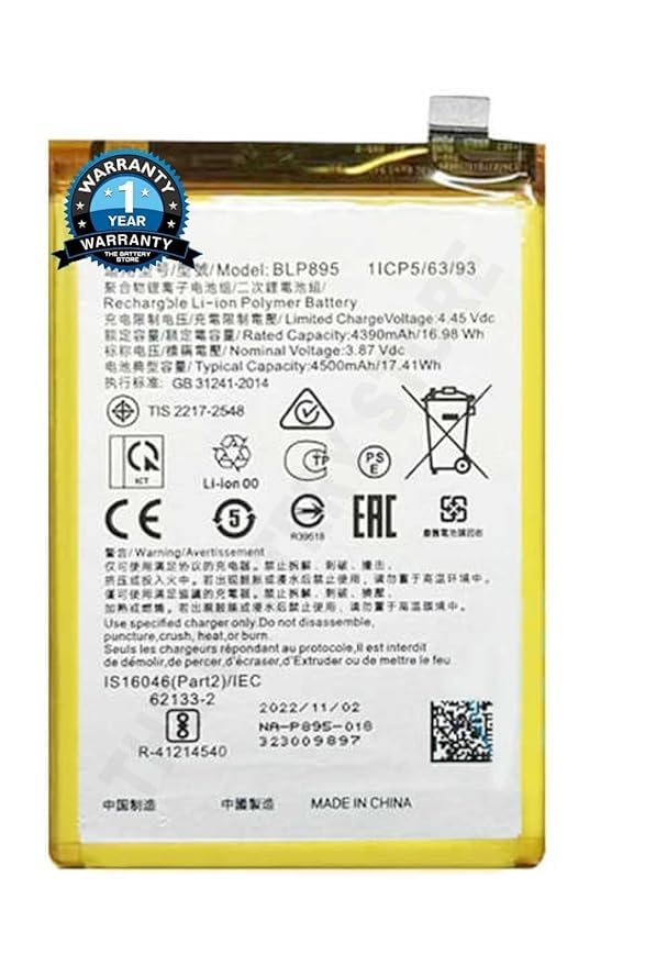 Image of THE BATTERY STORE Original BLP895 Battery for Oppo Reno7SE 4500mAh /17.41WH 3.87V Battery with 1 Year Warranty****(PP280)