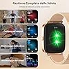 Smartwatch Donna, 1.85" Orologio Smartwatch con Chiamate e Notifiche WhatsApp, Fitness Tracker con Contapassi Sonno SpO2 Cardiofrequenzimetro, 110 Sportive, IP68 Smart Watch per Android iOS Oro