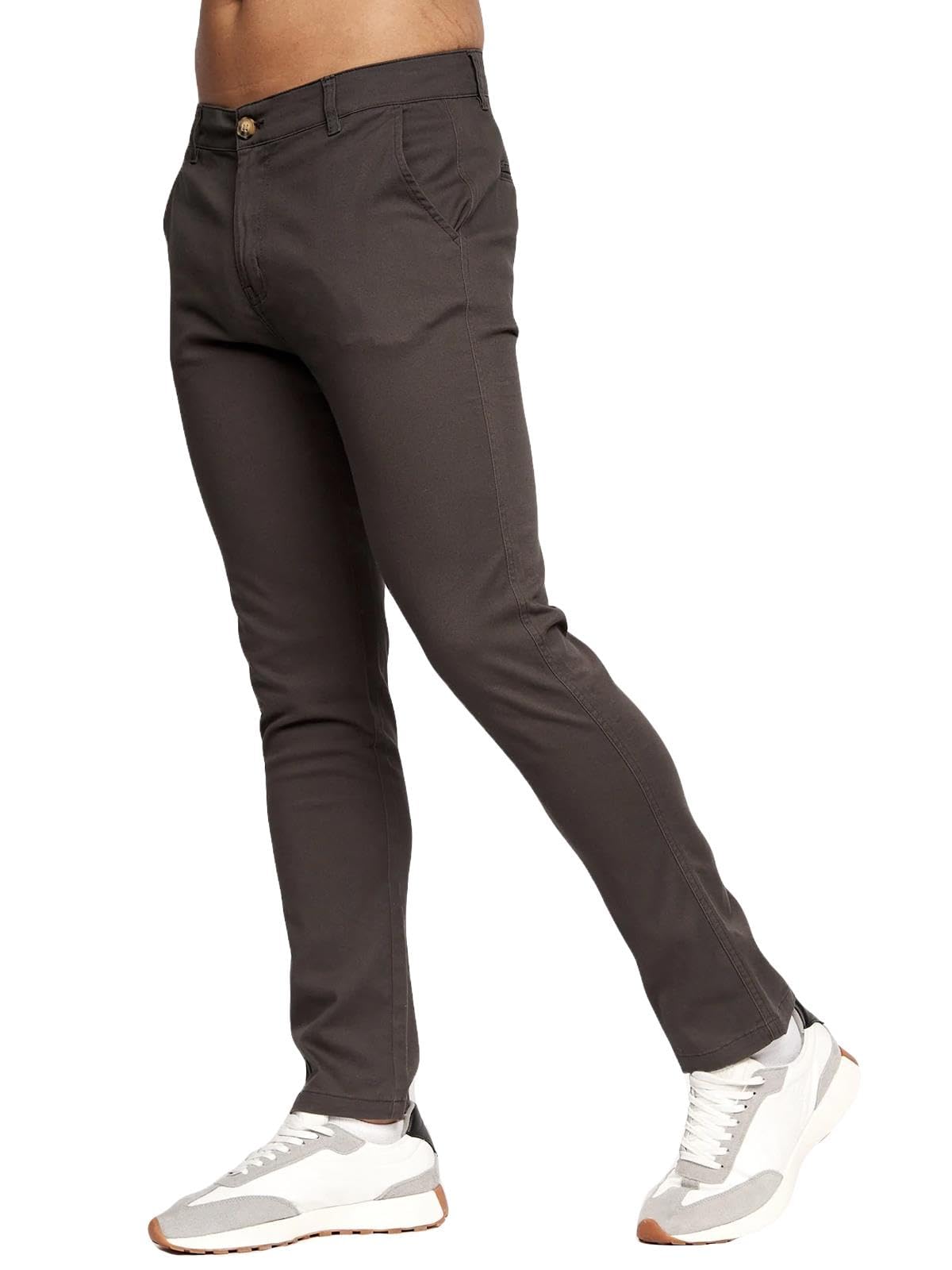 Crosshatch Men's Charcoal Regular Fit Straight Fit Jeans Pants All Waist & Leg Sizes From 30W To 40W(Charcoal&32W/29L)
