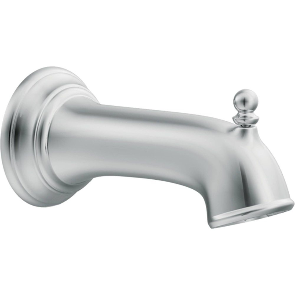 Moen 3857 Brantford Tub Spout with Diverter, 1/2-Inch Slip-fit CC Connection, Chrome, 0.5