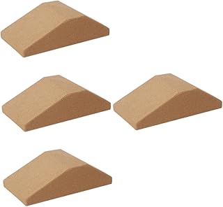 VANZACK 4Pcs Bloco De Agachamento Fitness Cortiça Hip Impulso Banco Leg Press Máquina Tibialis Treinador Deadlift Agachamento Rampa Pedialax Placa Inclinada Agachamento Placa Inclinada