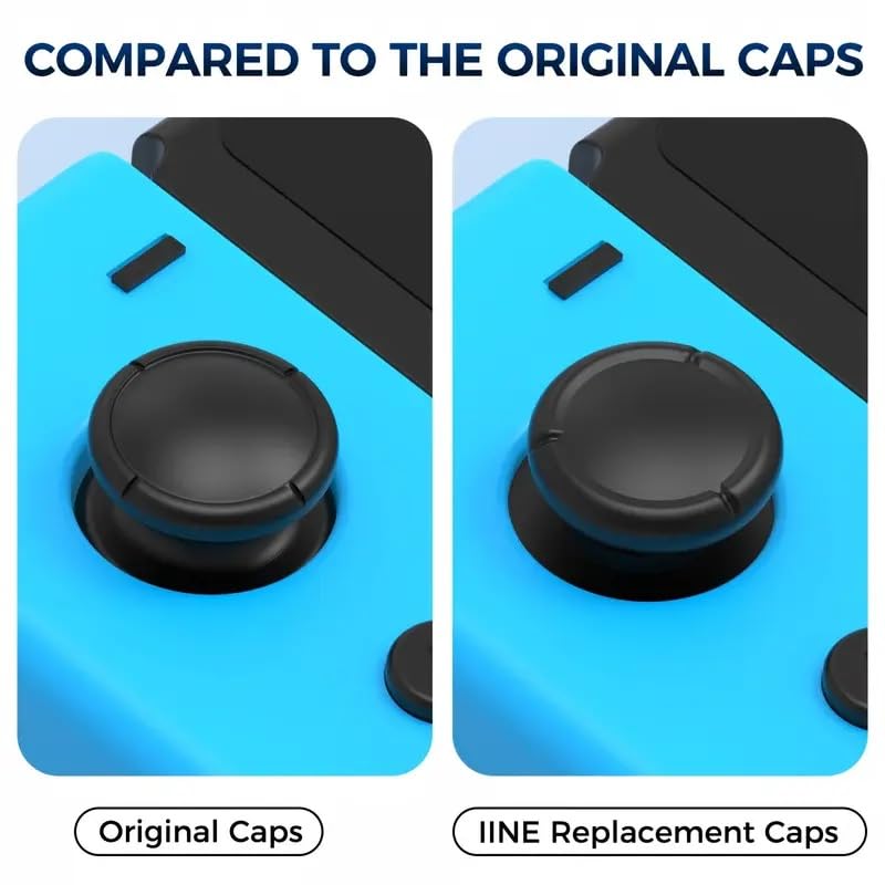 Cubierta Joystick Switch, Grips para Joystick, Fundas para thumbstick, Tapas para Pulgares de switch, joystick Thumb Stick, Compatible con Nintendo, Silicona, 3 Pares - imagen 4