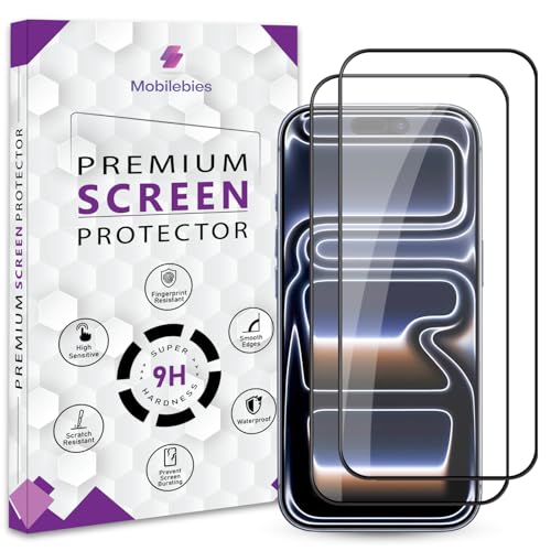 Image of Premium Tempered Glass Screen Protector Guard For iPhone 17 Pro /iPhone 17 (6.3 Inch, Pack of 2) | HD Clear, 9H Hardness Shatterproof, Edge to Edge Coverage With Easy to installation kit