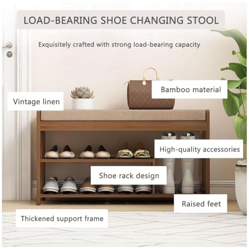 Tabouret porte-chaussures moderne double niveau gain de place - 6