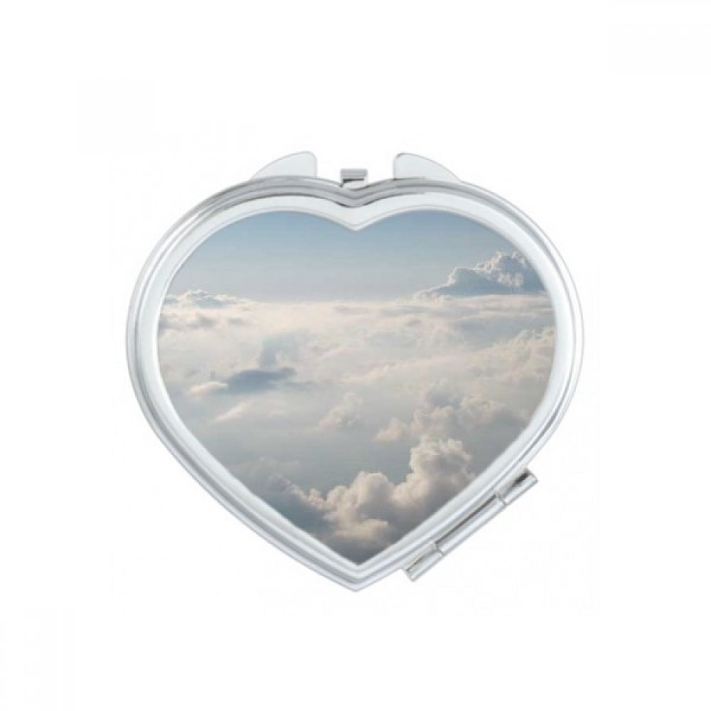 Miroir compact cœur multicolore, le petit cadeau mignon et portable pour elle