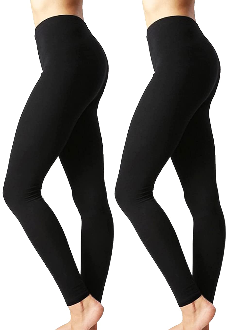 Zenana OutfittersWomens Full Length Cotton Solid Leggings
