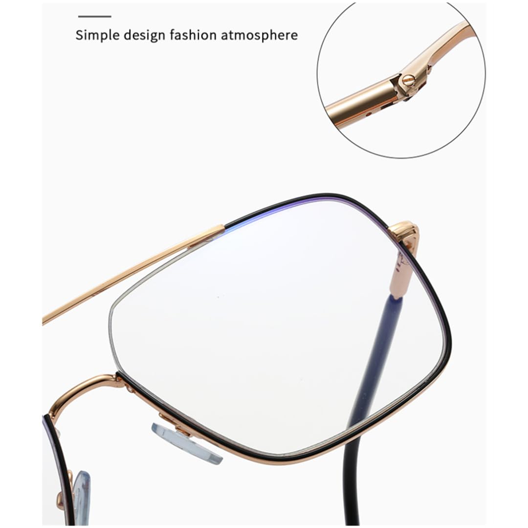 Damskie okulary anty-niebieskie oprawki, modne okulary ze stopu