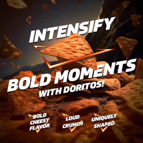 Image of Doritos Frito Lay Nacho Cheese Flavored Tortilla Chips, 7 Oz 198.4 G