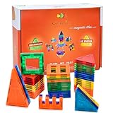 Gemmicc 63PCS マグネットタイル 積み木ブロック 子供用 STEM認可 教育玩具 マグネットパズル 積み木 男の子 女の子用