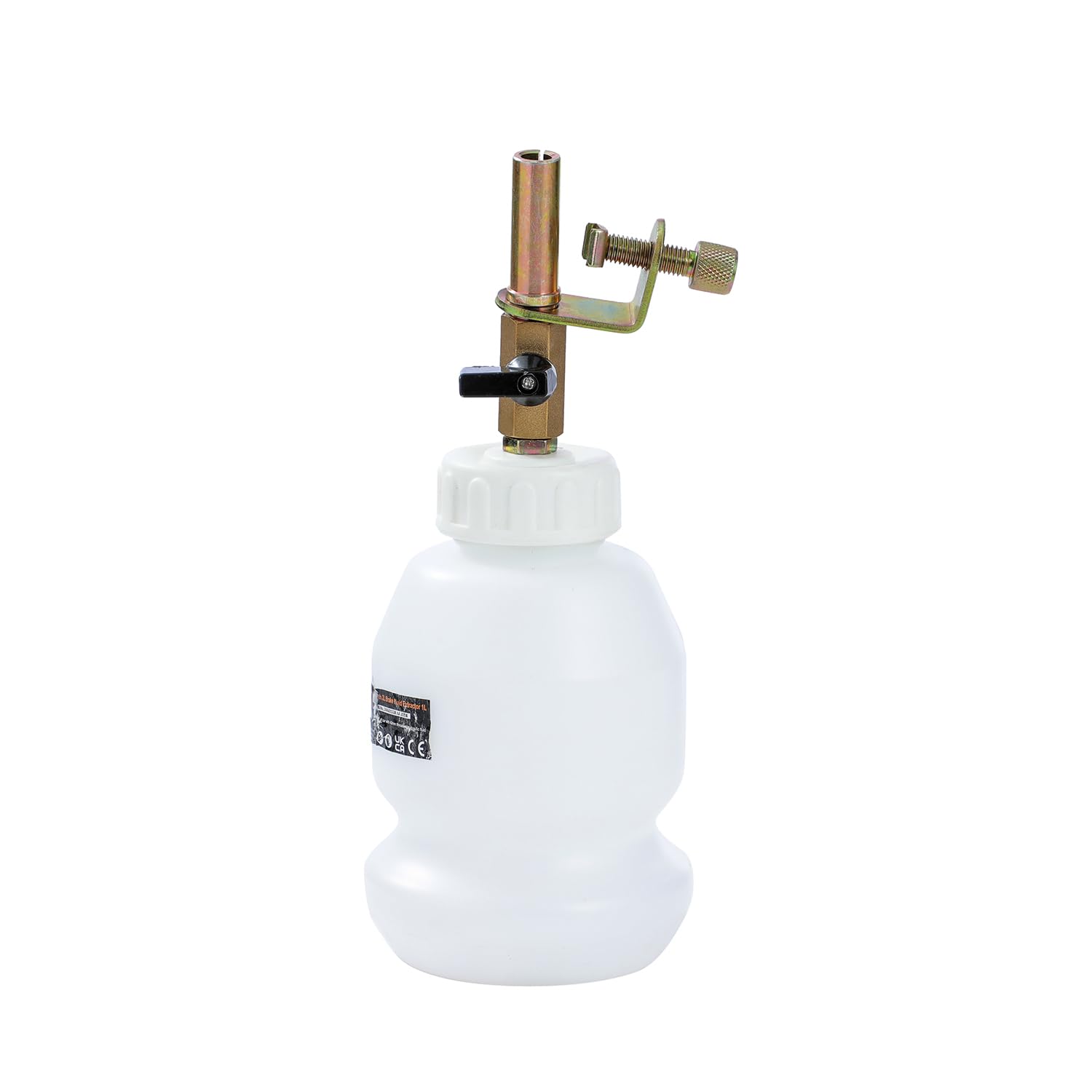 KATSU Tools Kit di spurgo pneumatico del liquido dei freni, 2 litri, con bottiglia di riempimento da 1 litro, adatto per la maggior parte dei sistemi frenanti standard e ABS, per auto, camion