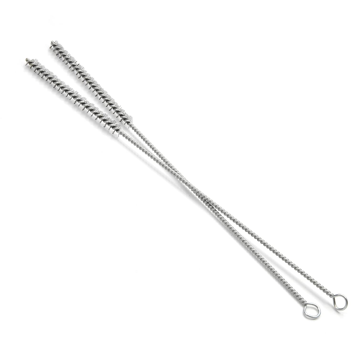 Utoolmart 8mm Diameter Steel Wire Cleaning Brush 300mm Length 2Pcs