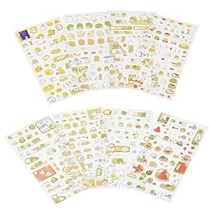 Yyaaloa Adhesive Sticker 18 Blatt Deko Aufkleber Set