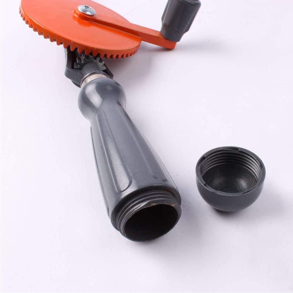 Artesano Taladro de mano Herramientas de doble piñón de madera DIY 1/4" Chuck Capacidad herramienta perforadora manual, la mano segura taladro