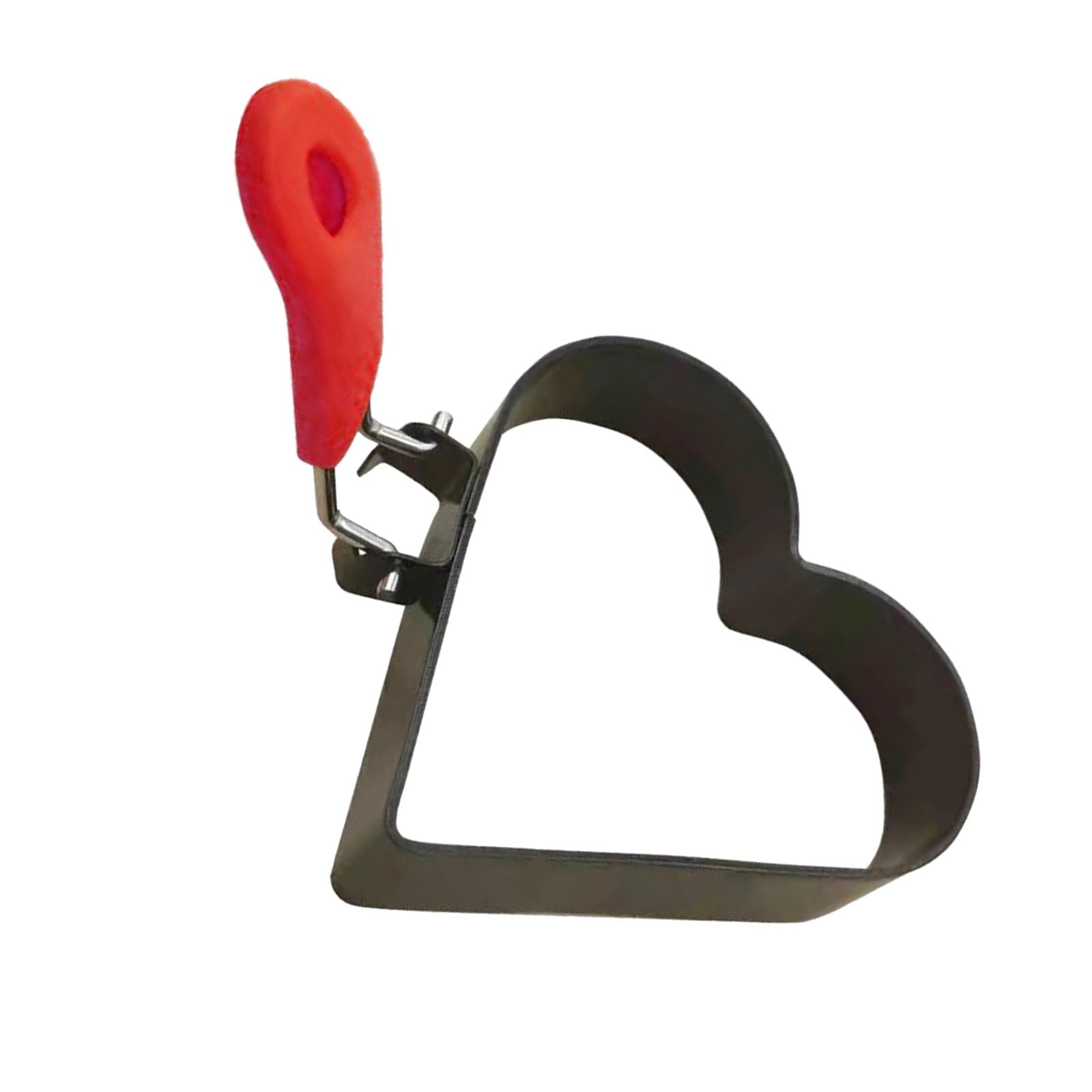 ATRYG Heart Shape Eggs Rings Stainless Steels with Foldable Handle for Frying Eggs and Baking Breakfast Sandwiches