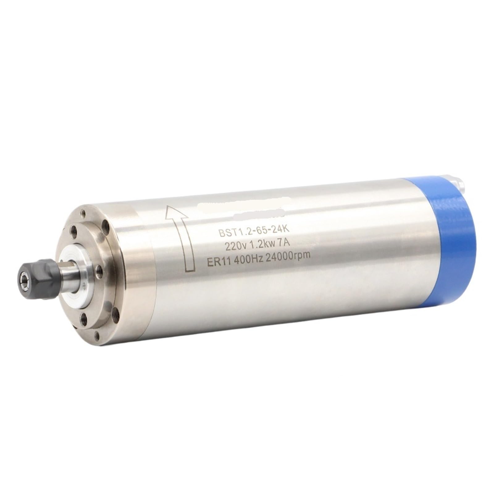 Motore raffreddato ad acqua ER11 da 1,2 kW, 220 V, D=65 mm, 400 Hz, 4 cuscinetti, macchina CNC for lavorazione del legno, 65 * 196 mm