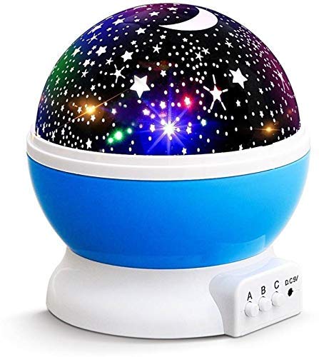 OBERLO Romantic Sky Star Master Night Light Projector Children Kids Baby Sleep Lighting USB Lamp Led Projection (Multicolored)