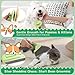 Nobleza 6PCS Dog Grooming Kit, Self-Cleaning Slicker Brush with Massage Tips, Dematting Comb for Shedding and Tangles, Ergonomic Bath Brush, Adjustable Handle, Safe for Dog Cat Puppy, Green