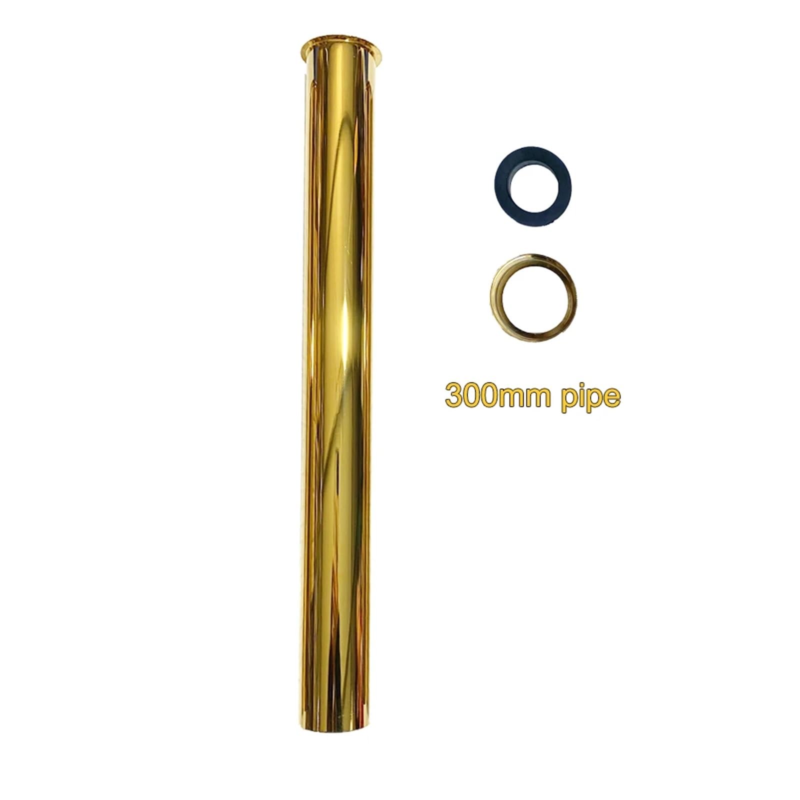 Sifone Lavabo Bagno Prolunga for tubo di scarico da 300 cm, sifone for bottiglia d'oro, for lavandino del bagno, pop-up for lavabo, allungabile