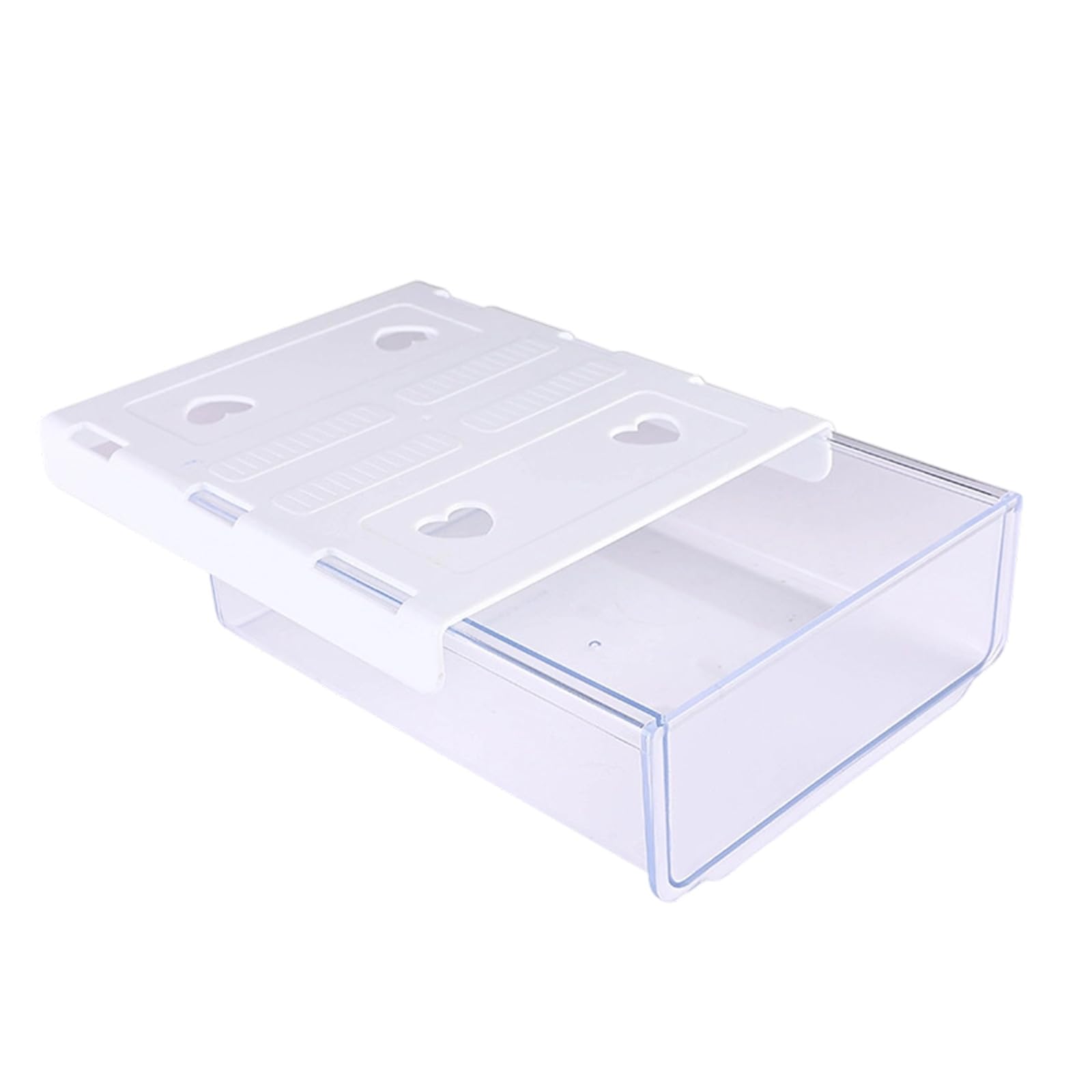 Carotoe White Easy Install Adhesive Concealed Drawer Box Under Desk Drillless Needed For Efficient Storage Solution Of Stationery Electronic Gadgets And Drillless Adhesive Storage