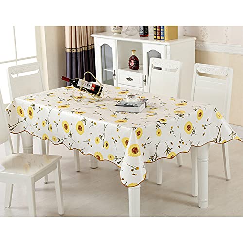 Nappe cirée dorée chic de 90x90 cm pour embellir et protéger votre bureau