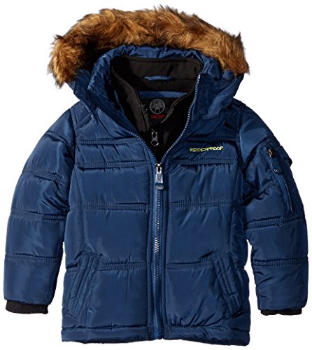 Weatherproof Little Boys' Bubble Jacket with Softshell Bib and Memory Shell