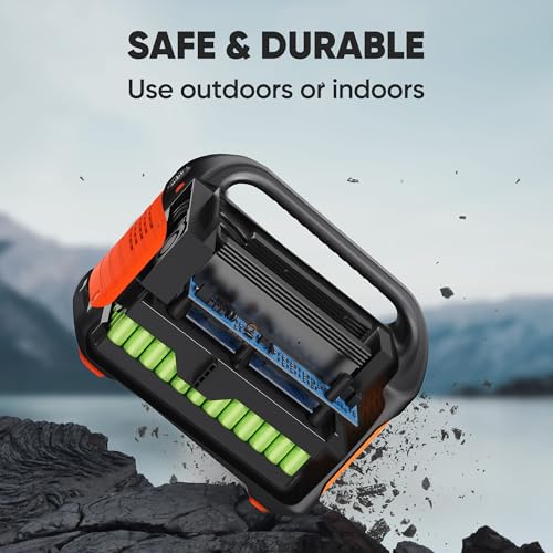 Jackery Portable Power Station Explorer 500 and 102W Fast Charger, 518Wh Solar Generator Lithium Battery with 500W AC Outlet for Home Use, Emergency Backup,Road Trip Camping (Solar Panel Optional)