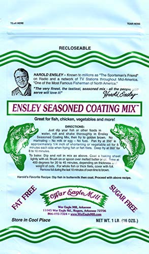 War Eagle Mill Ensley Fish Fry Batter Coating Mix in resealable bag (1 Lb)