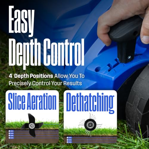 Image of Westinghouse 13 inch 12-Amp 2-in-1 Electric Dethatcher and Scarifier with Collection Bag