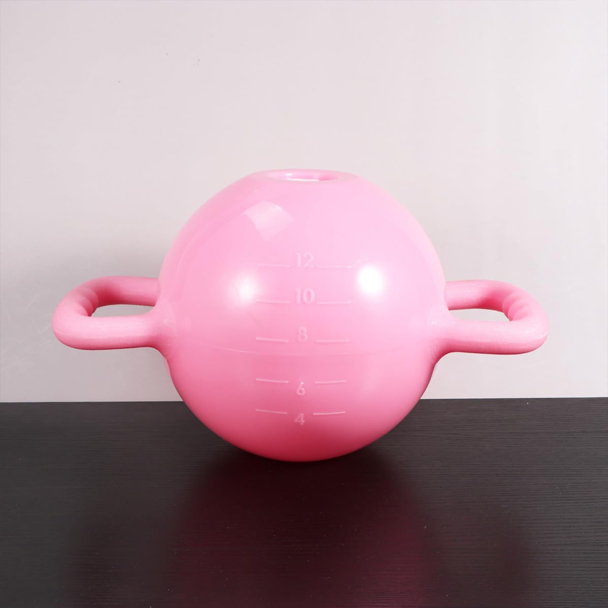 Kettlebell Fitness Regolabile in PVC Rosa Doppio Manico