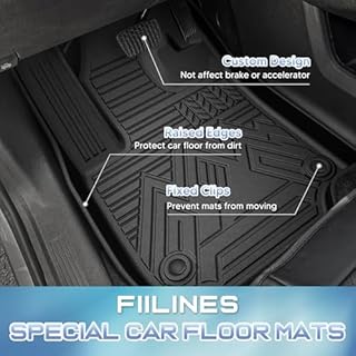 FIILINES Tapis de sol pour Chevy Equinox modèle à essence (pas pour VE) 2025-2026, doublures de plancher TPE de protection tous temps pour accessoires Equinox, imperméables et durables, ensemble de