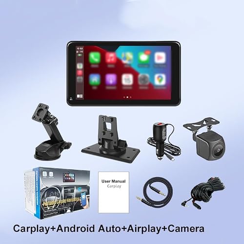 THOMIX Carplay Screen for Car for BMW 2er 230i 216d 218d 220d M240i M235i, 7" Portable Touch Screen Car Player with Wireless Carplay Android Auto with Voice Control Multimedia Stereo - Image 8